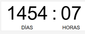 Quedan 1454 días