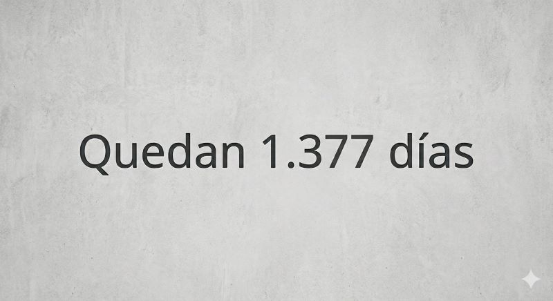 quedan 1377 días